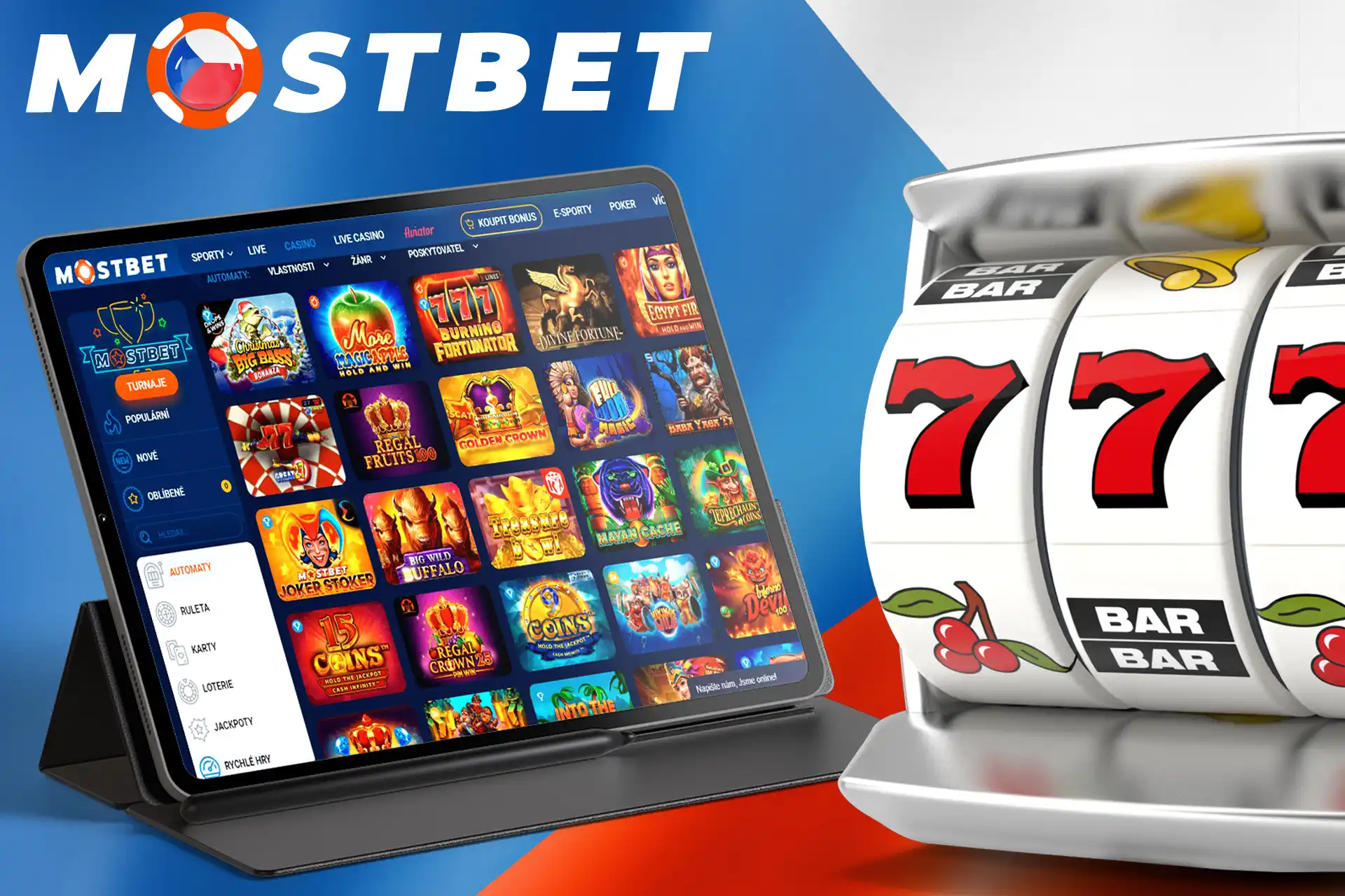 Velký výběr slotů